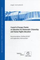 Council of Europe Charter on Education for Democratic Citizenship and Human Rights Education : Recommendation Cm/Rec(2010)7 /