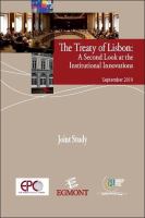 The Treaty of Lisbon : a second look at the institutional innovations /