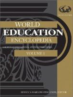 World education encyclopedia : a survey of educational systems worldwide /
