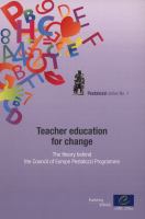 Teacher education for change : the theory behind the Council of Europe Pestalozzi Programme /