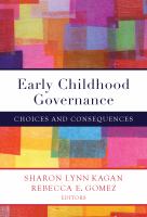 Early childhood governance : choices and consequences /