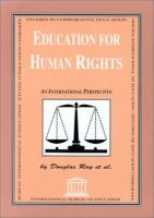 Education for human rights : an international perspective /