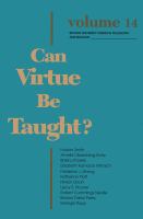 Can virtue be taught? /
