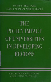 The Policy impact of universities in developing regions /