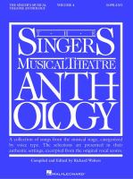 The singer's musical theatre anthology.