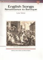 English songs : Renaissance to Baroque /