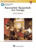 Favorite Spanish art songs /