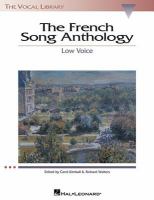 The French song anthology : low voice /