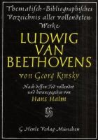 Beiträge zur Beethoven-Bibliographie : Studien u. Materialien zum Werkverz. von Kinsky-Halm /