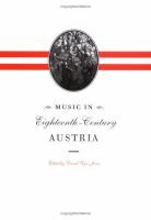Music in eighteenth-century Austria /