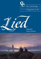 The Cambridge companion to the Lied /