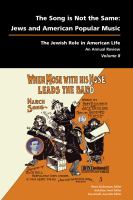 The song is not the same : Jews and American popular music /