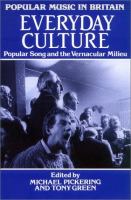 Everyday culture : popular song and the vernacular milieu /