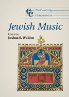 The Cambridge companion to Jewish music /