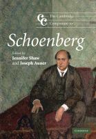 The Cambridge companion to Schoenberg /
