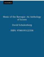 Music of the Baroque : an anthology of scores /