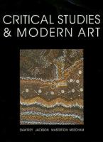 Critical studies and modern art /