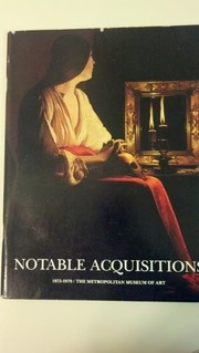 Notable acquisitions, 1975-1979 /