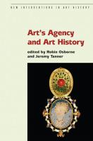 Art's agency and art history /