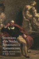 Inventions of the studio, Renaissance to Romanticism /