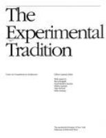 The Experimental tradition : essays on competitions in architecture /