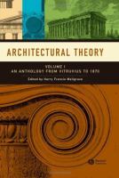 Architectural theory /