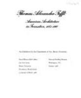 Thomas Alexander Tefft : American architecture in transition, 1845-1860 : an exhibition /