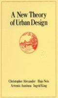 A New theory of urban design /