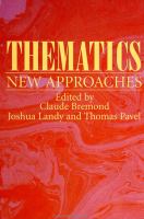 Thematics : new approaches /