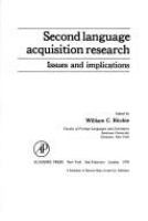 Second language acquisition research : issues and implications /