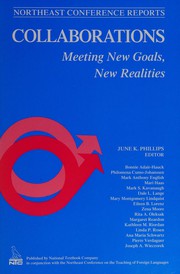 Collaborations : meeting new goals, new realities /