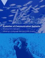 Evolution of communication systems a comparative approach /