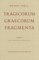 Tragicorum Graecorum fragmenta : (TrGF) /