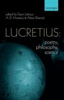 Lucretius : poetry, philosophy, science /