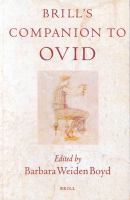 Brill's companion to Ovid /