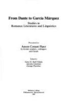 From Dante to García Márquez : studies in romance literatures and linguistics /