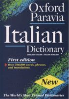 Oxford Paravia il dizionario inglese-italiano, italiano-inglese /