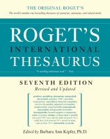 Roget's international thesaurus.