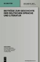 Beiträge zur Geschichte der deutschen Sprache und Literatur.