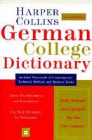 Collins German-English, English-German dictionary.