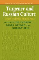 Turgenev and Russian culture : essays to honour Richard Peace /