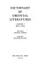 Dictionary of Oriental literatures /