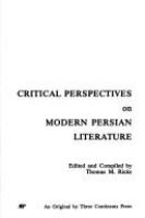 Critical perspectives on modern Persian literature /