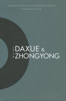 Daxue and Zhongyong /