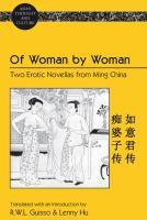 Of woman by woman : two erotic novellas from Ming China /