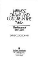 Japanese drama and culture in the 1960's : the return of the gods /