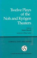 Twelve plays of the Noh and Kyōgen theaters /