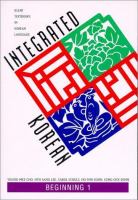 Integrated Korean : beginning 1 /