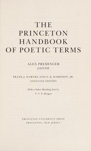 The Princeton handbook of poetic terms /
