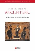 A companion to ancient epic /
